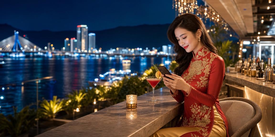 Người dùng tại Đà Nẵng truy cập ứng dụng cá cược trên điện thoại ở bãi biển